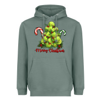 Sage Merry Christmas Tennis Heavyweight Hoodie - RanaPortraitStore