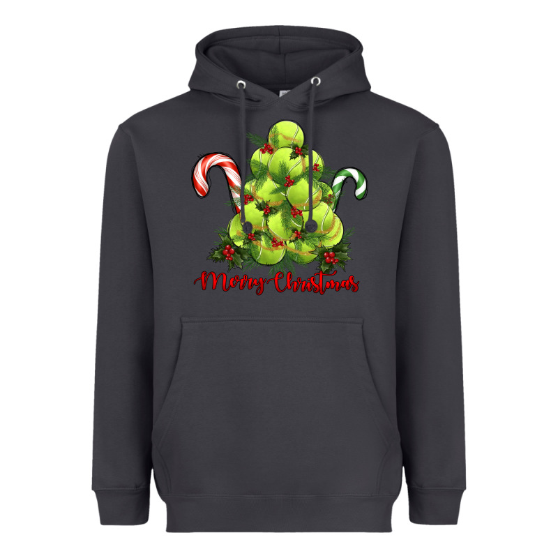 Merry Christmas Tennis Heavyweight Hoodie by RanaPortraitStore | Teevron