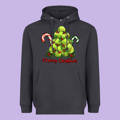 Heavyweight Hoodie Merry Christmas Tennis