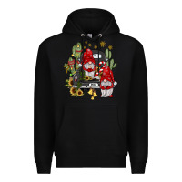 Black farm truck,noel gnome Premium Hoodie - JahusDesignShop