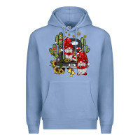 Colony Blue farm truck,noel gnome Premium Hoodie - JahusDesignShop