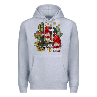 Heather Grey farm truck,noel gnome Premium Hoodie - JahusDesignShop