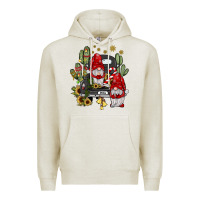 Oatmeal Heather farm truck,noel gnome Premium Hoodie - JahusDesignShop