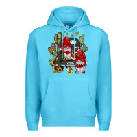 Ocean Blue farm truck,noel gnome Premium Hoodie - JahusDesignShop