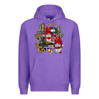 Purple farm truck,noel gnome Premium Hoodie - JahusDesignShop