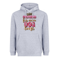 Heather Grey girlfriend  fur mom dog lover Heavyweight Hoodie - Zillion Design Studio
