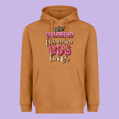Girlfriend  Fur Mom Dog Lover Heavyweight Hoodie Designed By Zillion Design Studio