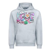 Heather Grey love nurse Urban Hoodie - BundleAndBundleShop