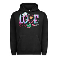 Pigment Black love nurse Urban Hoodie - BundleAndBundleShop