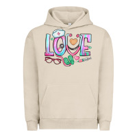 Pigment French Oak love nurse Urban Hoodie - BundleAndBundleShop