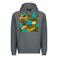 Rock camouflage leopard gemstone seamless pattern Premium Hoodie - BundleAndBundleShop