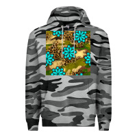 Slate Camo camouflage leopard gemstone seamless pattern Premium Hoodie - BundleAndBundleShop