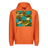 Carrot camouflage leopard gemstone seamless pattern Premium Hoodie - BundleAndBundleShop