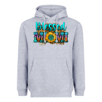 Heather Grey blessed mimi Heavyweight Hoodie - Zillion Design Studio