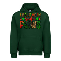 Forest Green i believe in santa paws christmas Urban Hoodie - Jasminsmagicworld