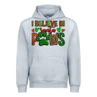 Heather Grey i believe in santa paws christmas Urban Hoodie - Jasminsmagicworld