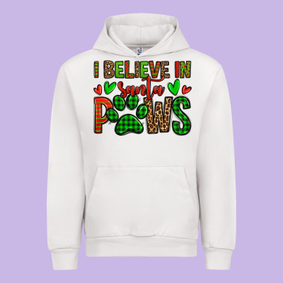 I Believe In Santa Paws Christmas Urban Hoodie Designed By Jasminsmagicworld