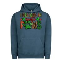 Pigment Midnight Navy i believe in santa paws christmas Urban Hoodie - Jasminsmagicworld