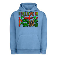 Pigment Pebble Blue i believe in santa paws christmas Urban Hoodie - Jasminsmagicworld