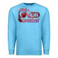Ocean Blue one loved teacher Premium Sweatshirt - RanaPortraitStore