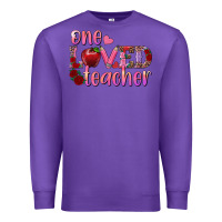 Purple one loved teacher Premium Sweatshirt - RanaPortraitStore