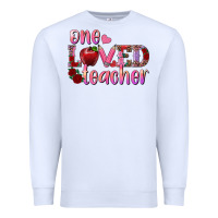White one loved teacher Premium Sweatshirt - RanaPortraitStore