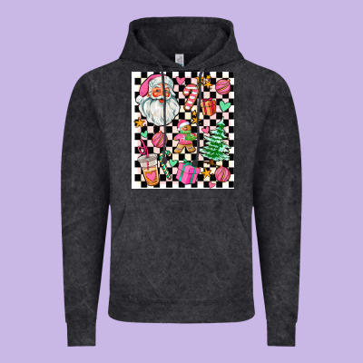 Pink Christmas Elementary Vintage Hoodie Designed By Adodesignshop