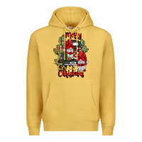 Antique Gold farm truck,merry christmas gnome Premium Hoodie - JahusDesignShop