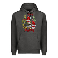 Charcoal Heather farm truck,merry christmas gnome Premium Hoodie - JahusDesignShop