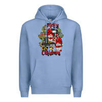 Colony Blue farm truck,merry christmas gnome Premium Hoodie - JahusDesignShop