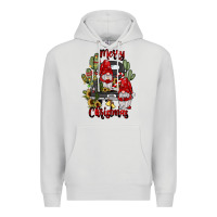 Dove Grey farm truck,merry christmas gnome Premium Hoodie - JahusDesignShop