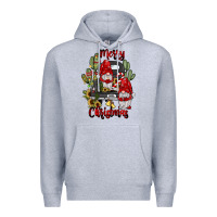 Heather Grey farm truck,merry christmas gnome Premium Hoodie - JahusDesignShop