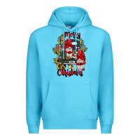 Ocean Blue farm truck,merry christmas gnome Premium Hoodie - JahusDesignShop