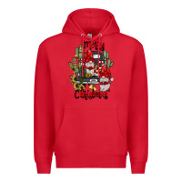 Red farm truck,merry christmas gnome Premium Hoodie - JahusDesignShop