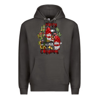 Smoke farm truck,merry christmas gnome Premium Hoodie - JahusDesignShop
