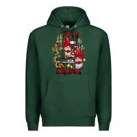 Sports Green farm truck,merry christmas gnome Premium Hoodie - JahusDesignShop