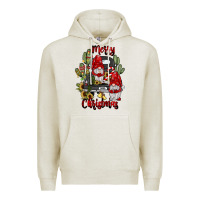 Oatmeal Heather farm truck,merry christmas gnome Premium Hoodie - JahusDesignShop
