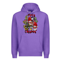 Purple farm truck,merry christmas gnome Premium Hoodie - JahusDesignShop