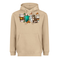 Mushroom australian shepherd dog coffee cups Heavyweight Hoodie - texasbilliewilder