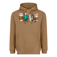 Toasted Coconut australian shepherd dog coffee cups Heavyweight Hoodie - texasbilliewilder