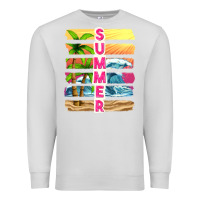 Dove Grey summer with background tbw Premium Sweatshirt - texasbilliewilder