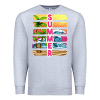 Heather Grey summer with background tbw Premium Sweatshirt - texasbilliewilder