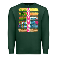Sports Green summer with background tbw Premium Sweatshirt - texasbilliewilder
