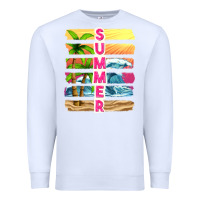 White summer with background tbw Premium Sweatshirt - texasbilliewilder