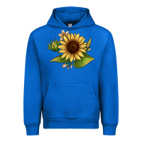 Cobalt sunflower Urban Hoodie - JahusDesignShop
