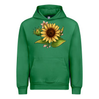Emerald sunflower Urban Hoodie - JahusDesignShop