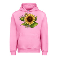 Fuchsia Pink sunflower Urban Hoodie - JahusDesignShop