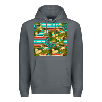 Rock camouflage serape gemstone seamless pattern Premium Hoodie - BundleAndBundleShop