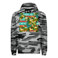 Slate Camo camouflage serape gemstone seamless pattern Premium Hoodie - BundleAndBundleShop