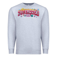 Heather Grey sunkissed Premium Sweatshirt - texasbilliewilder